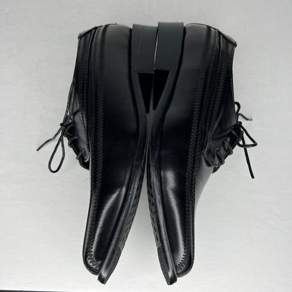 Stacy Adams AINSLEY Black Comfy Square Toe Lace Up Dress Shoe Mens Size 6M - Picture 7 of 9